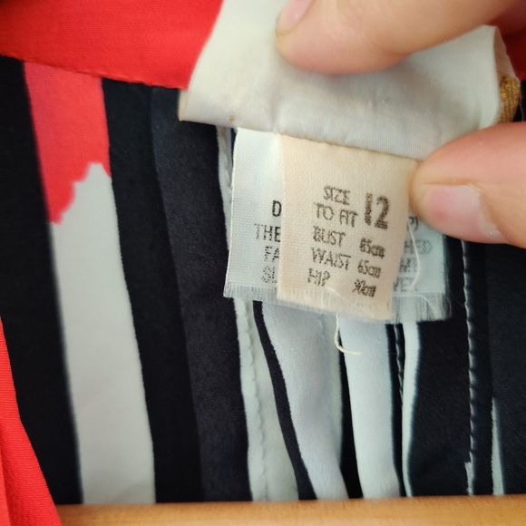 VINTAGE SALLY BROWNE|| VERTICAL STRIPED OVERSHIRT/ SHRUG SIZE 12 - Picture 15 of 15